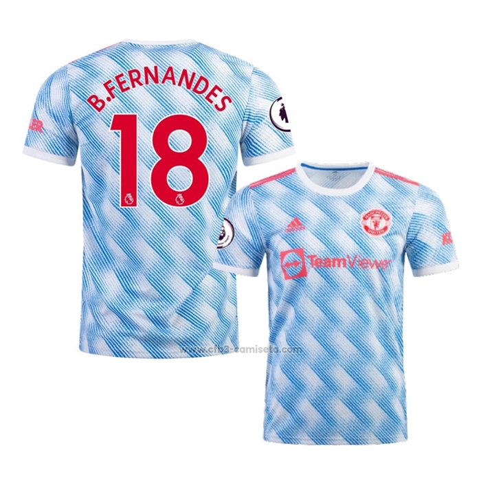 Camiseta Manchester United Jugador B.Fernandes Segunda 2021-2022